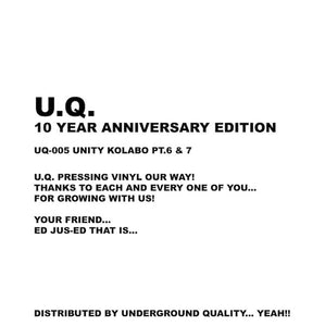 UQ-005 UNITY KOLABO PT 6 VINYL only