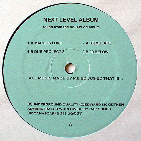 UQ-037 NEXT LEVEL ALBUM BY DJ JUS-ED