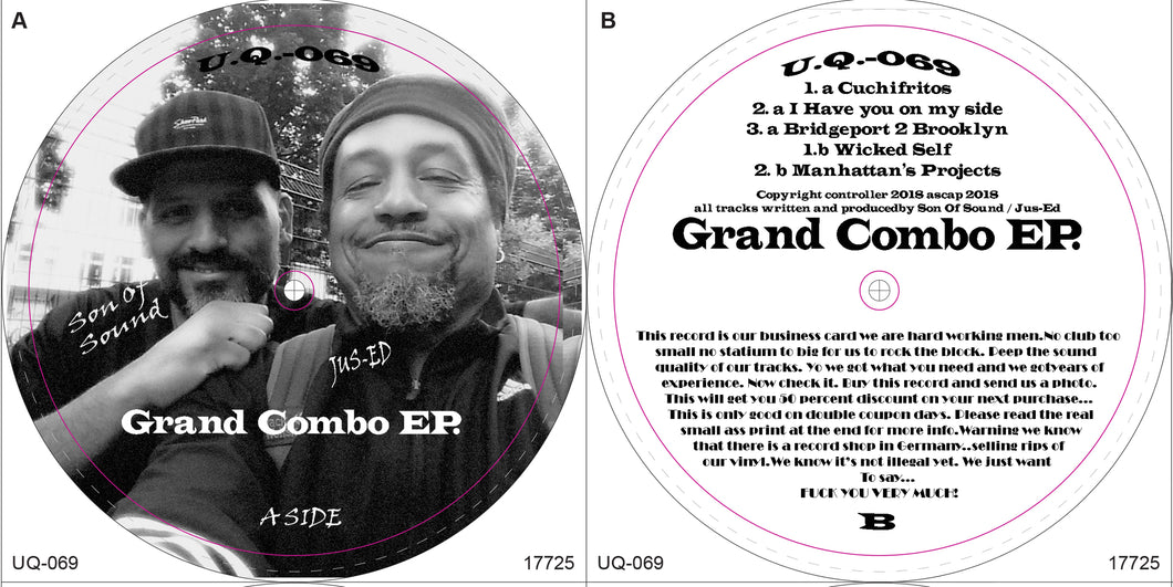 UQ-069 Grand Combo Ep Vinyl Record is LIMITED BACK IN STOCK