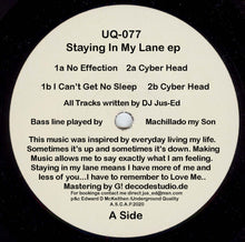 Load image into Gallery viewer, UQ-077 STAYING IN MY LANE EP shipping now!