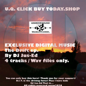 New The Drift Ep. From DJ Jus-Ed Exclusively sold here! FULL EP 8.99 eu. / Single 3.99 eu.