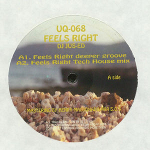 UQ-068 FEELS RIGHT EP. Vinyl Record
